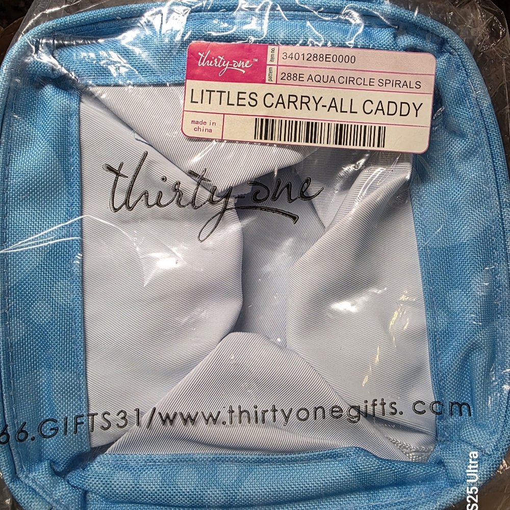 Thirty-One Littles Carry-All Caddy in Blue and Gray
